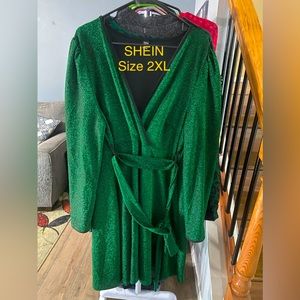 Sparkly green dress from SHEIN size 2XL